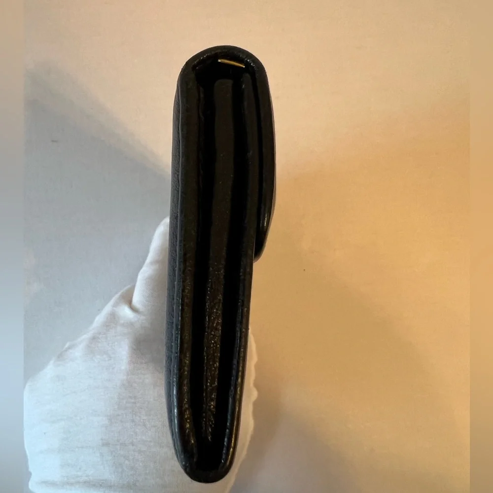 Salvatore Ferragamo, Continental‎ black leather wallet